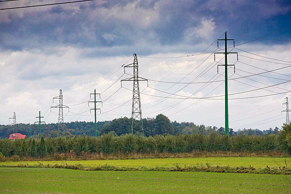 Rys. 4. Linia 2 x 100 kV Sochaczew – Żyrardów na słupach rurowych